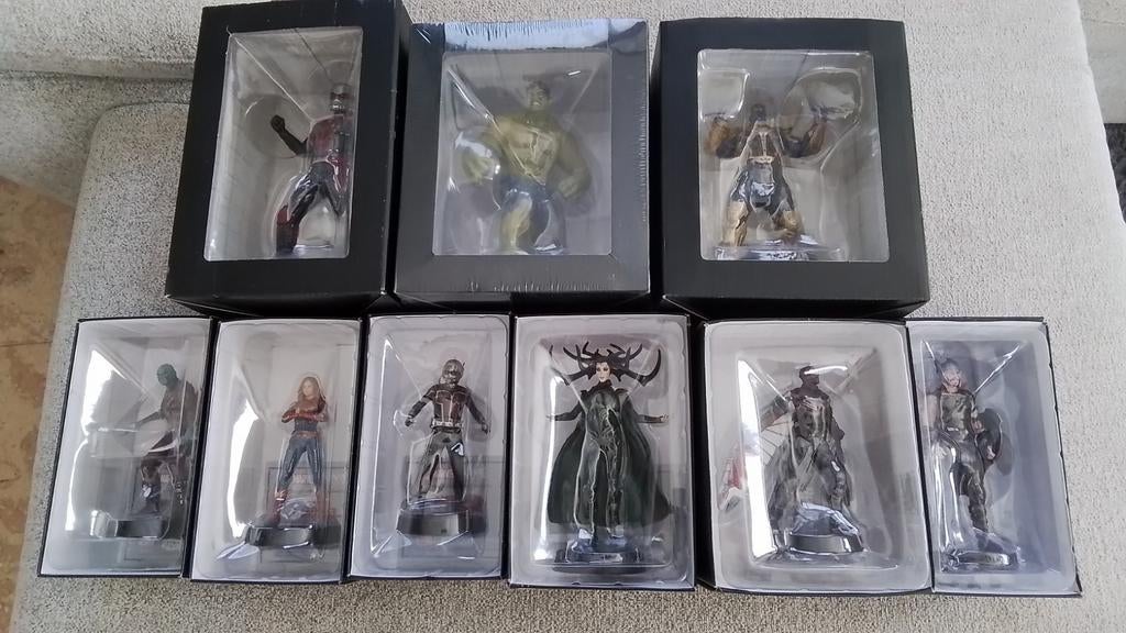 Lot de 9 figurines Marvel avec certificats Eaglemoss, Collections, Enlèvement ou Envoi, Comme neuf