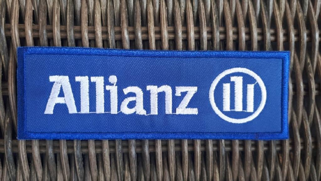 Emblème thermocollant Allianz - 121 x 41 mm, Enlèvement ou Envoi, Neuf