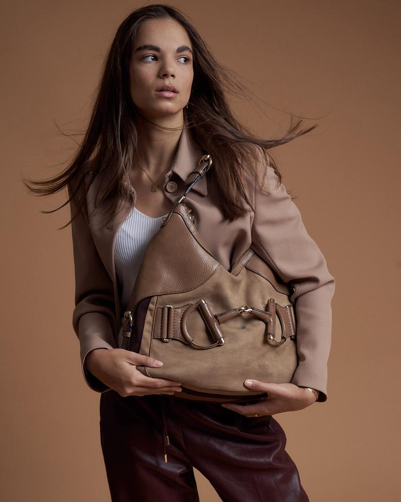GUCCI Heritage Horsebit hobo tas, Handtassen en Accessoires, Tassen | Damestassen, Ophalen of Verzenden, Zo goed als nieuw