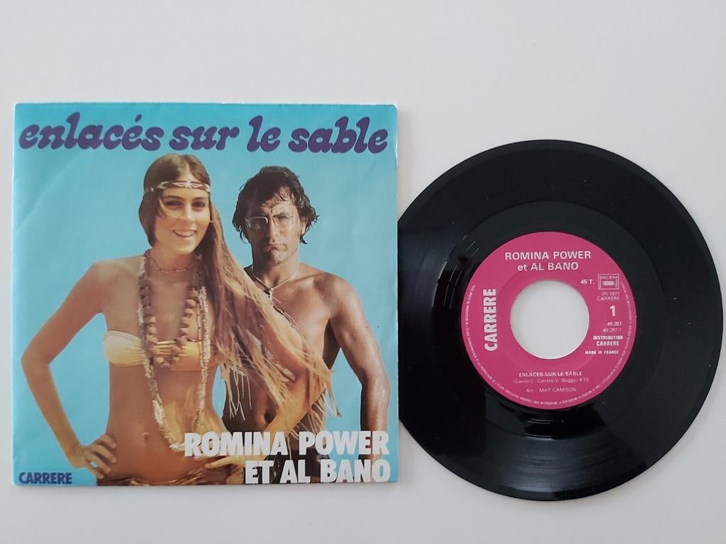 Romina Power et Al Bano  - enlacés sur le sable, CD & DVD, Enlèvement ou Envoi, Single, Comme neuf, Pop