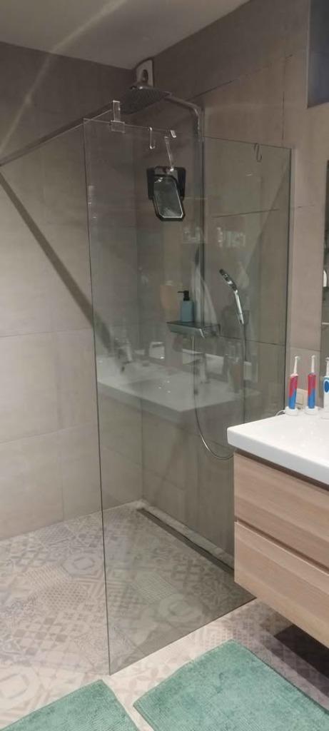 PAROI DE DOUCHE A L ITALIENNE COMPLETE 90X200, Enlèvement, Utilisé