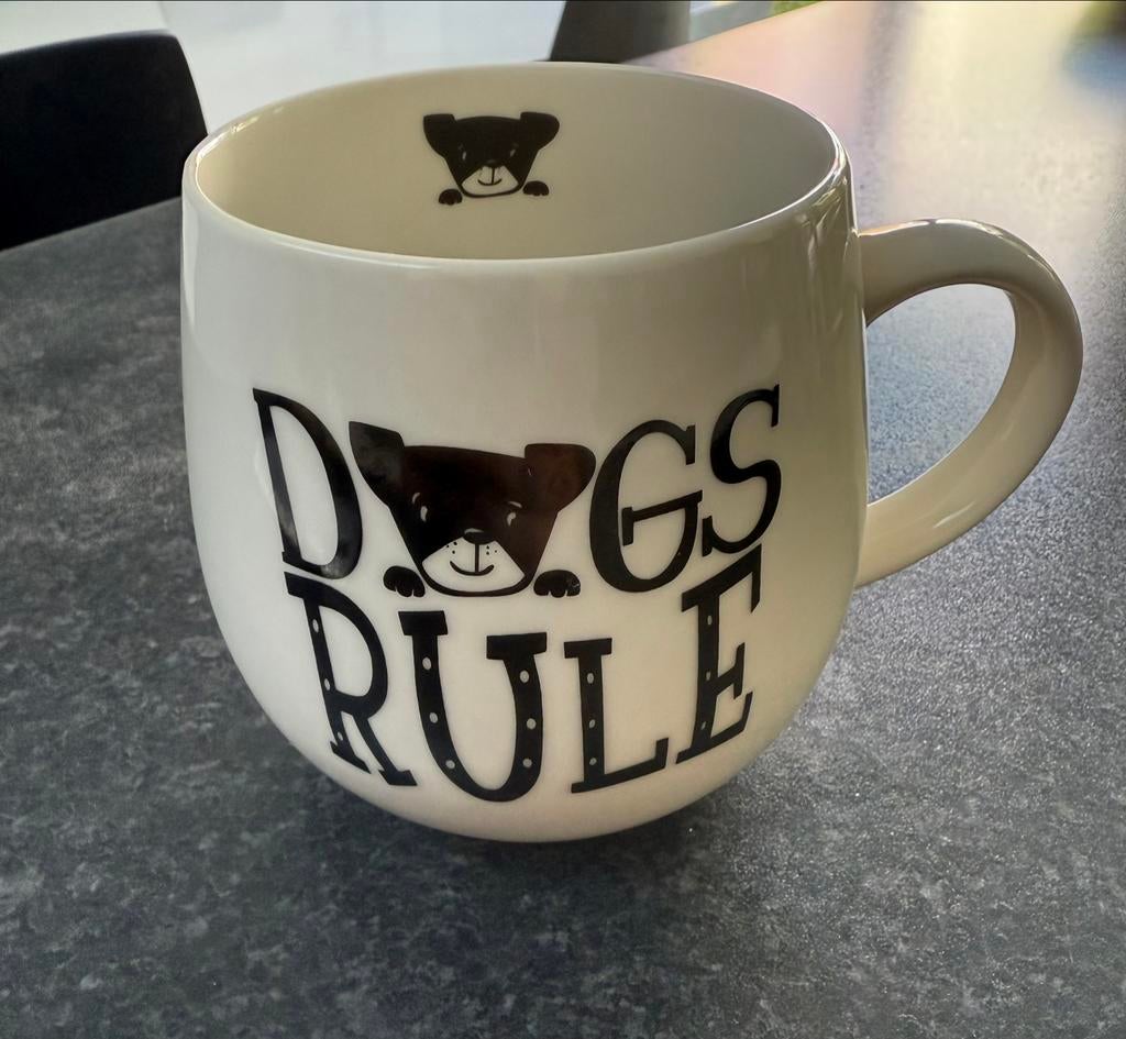 Dogs Rule Mok, Ophalen, Zo goed als nieuw, Overige stijlen, Kop(pen) en/of Schotel(s)