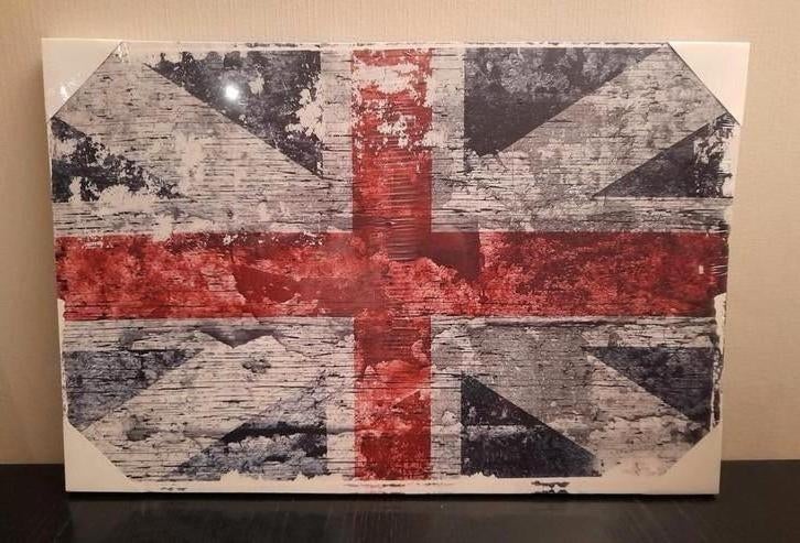 Nieuw canvasframe met Engelse vlag, Ophalen, Nieuw