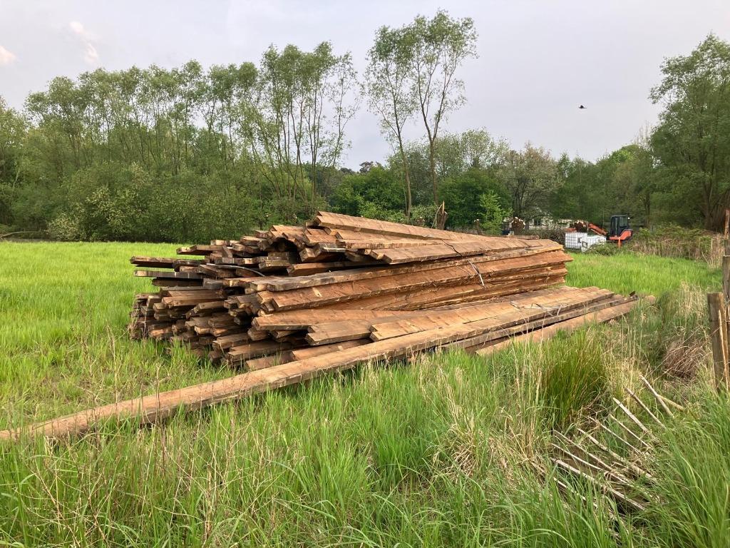 Balken, juffers, planken, kepers, afbraakmaterialen, Enlèvement, Utilisé, 300 cm ou plus, Poutre