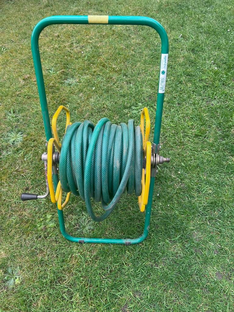 Haspel, Ophalen, Gebruikt, Tuinslang