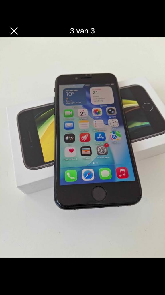 phone SE 2022 (5G) 64GB (nieuwe staat) batterij 100%, Telecommunicatie, Mobiele telefoons | Apple iPhone, Ophalen of Verzenden