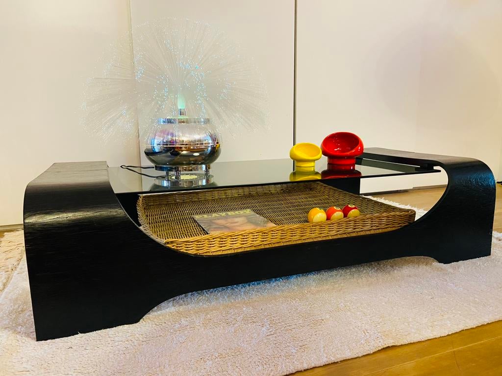 Table basse Space Age, Moins de 50 cm, Comme neuf, Enlèvement, 50 à 100 cm