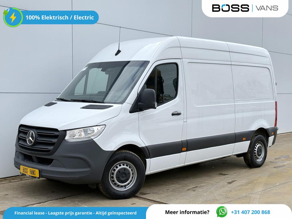 Mercedes-Benz eSprinter 312 55kWh L2H2 168km WLTP 95% (SOH), Auto's, Bestelwagens en Lichte vracht, Stof, Gebruikt, Zwart, 116 pk