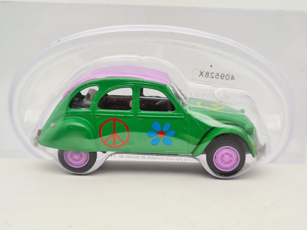 Citroën 2CV (groen) - Norev 1/43, Verzenden, Zo goed als nieuw, Auto, Norev
