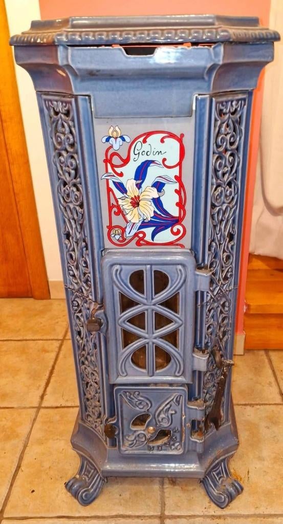 Poêle à bois Godin, Enlèvement, Utilisé, Bois, Autoportant