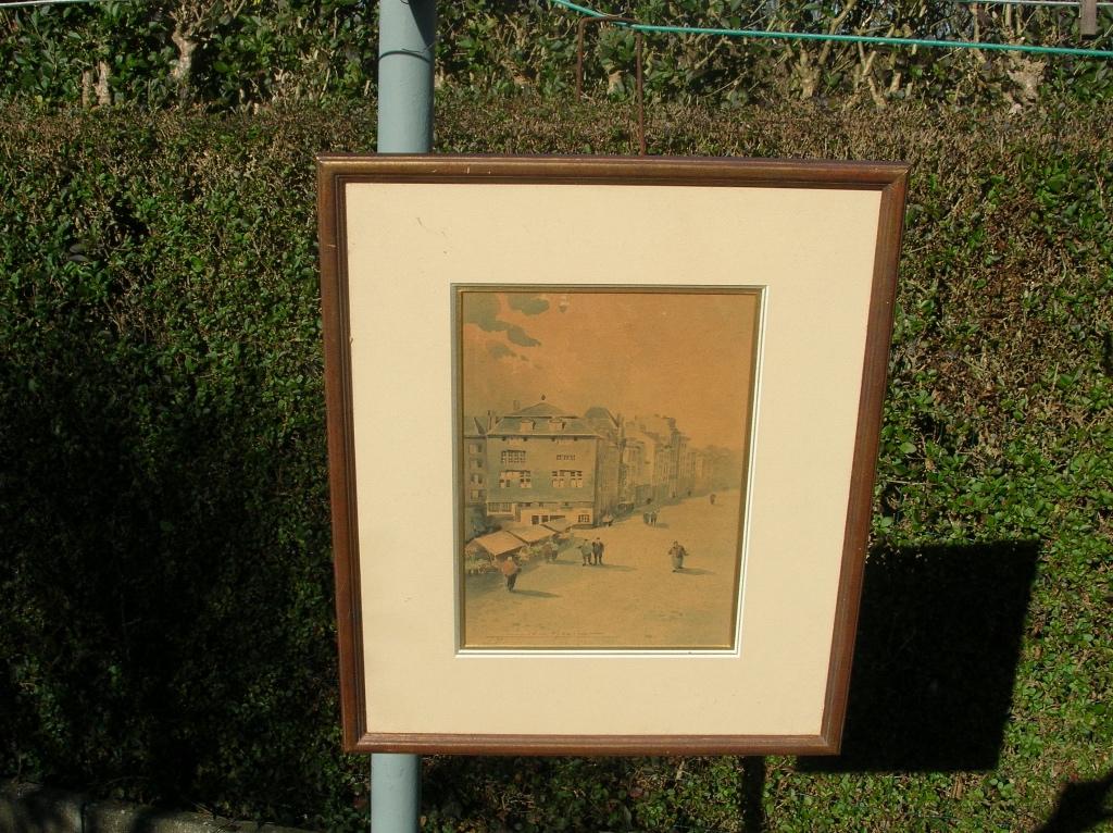 SIGNÉ JOSEPH VREULS SUPER AQUARELLE DE LIÈGE, Antiquités & Art, Enlèvement ou Envoi