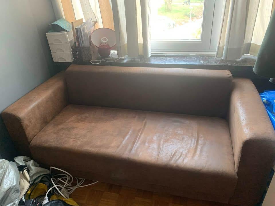 Canapé Anaelle, Maison & Meubles, Canapés | Salons, Comme neuf, Banc droit, Trois personnes, 150 à 200 cm, 75 à 100 cm, Bois, Synthétique