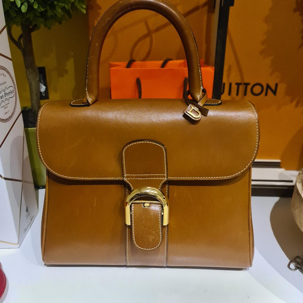 Delvaux Brillant, Ophalen of Verzenden, Gebruikt, Bruin, Handtas