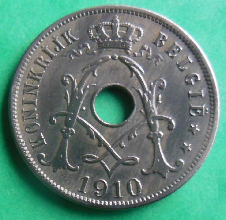 1910 25 centimen NL Albert 1er, Envoi, Métal, Monnaie en vrac