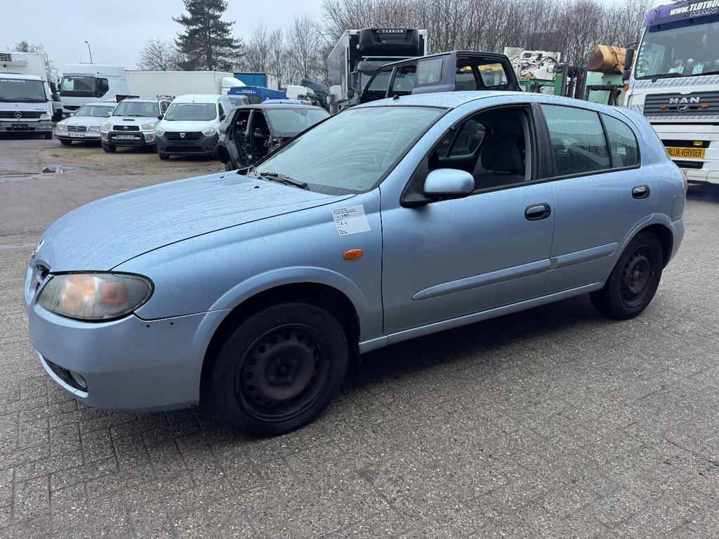 Nissan Almera *5DOORS-AIRCO-BELGIAN CAR* (bj 2004), Auto's, Nissan, Almera, Gebruikt, Blauw, Bedrijf