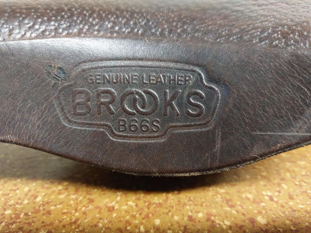 Lederen veren zadel Brooks, Fietsen en Brommers, Ophalen of Verzenden, Gebruikt, Zadel, Brooks