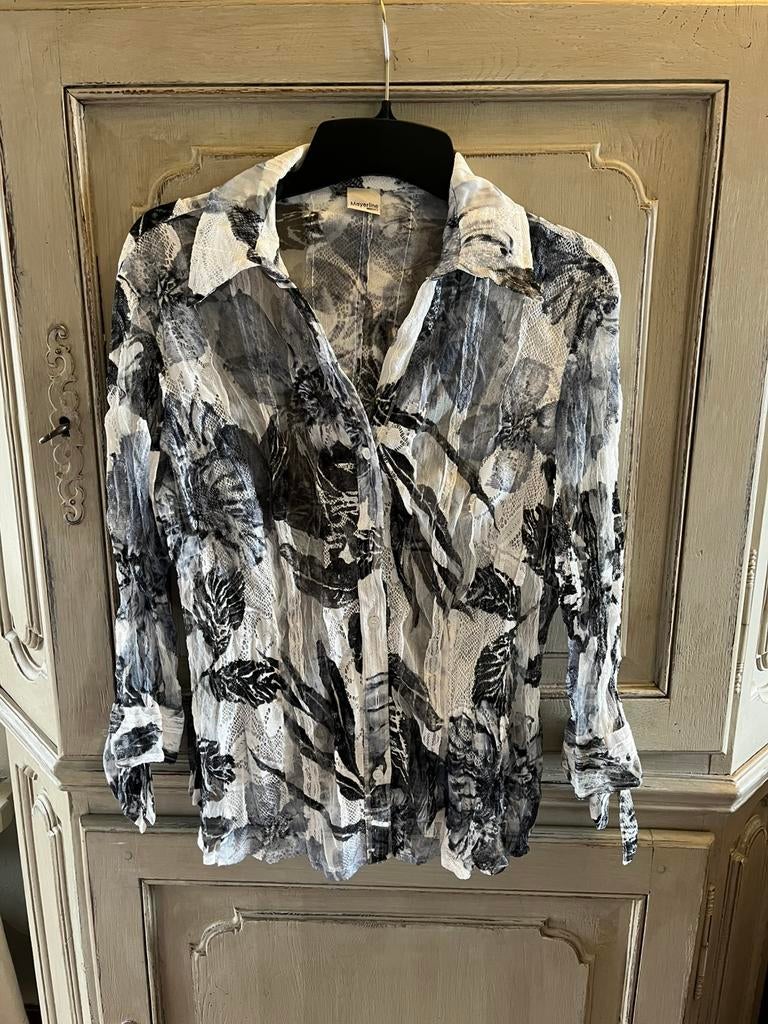 Blouse Mayerline, Kleding | Dames, Blouses en Tunieken, Ophalen of Verzenden, Zo goed als nieuw, Maat 38/40 (M), Grijs