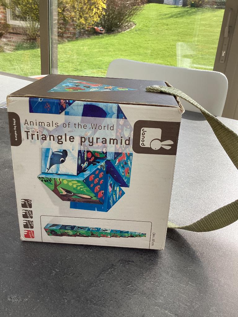 Driehoekspiramide van Janod, Kinderen en Baby's, Speelgoed | Houten speelgoed, Ophalen, Zo goed als nieuw, Overige typen