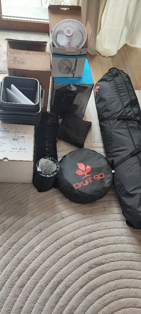 Kit culture intérieure tente avec lampe horticole led 320w, Jardin & Terrasse, Enlèvement, Utilisé, Autres types