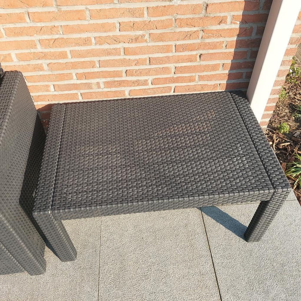 lounge terras, Ophalen, 4 zitplaatsen, Kunststof, Gebruikt