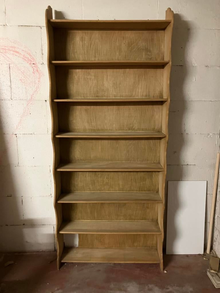 Bibliotheque vintage en bois - années 60 -70, Maison & Meubles, Enlèvement, Utilisé