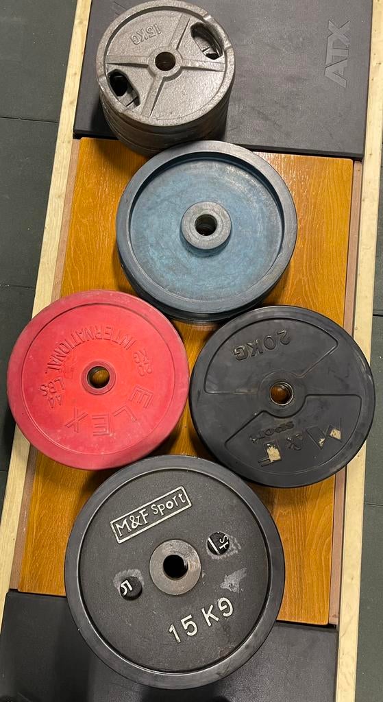 Olympische schijven M&F, Ophalen, Zo goed als nieuw