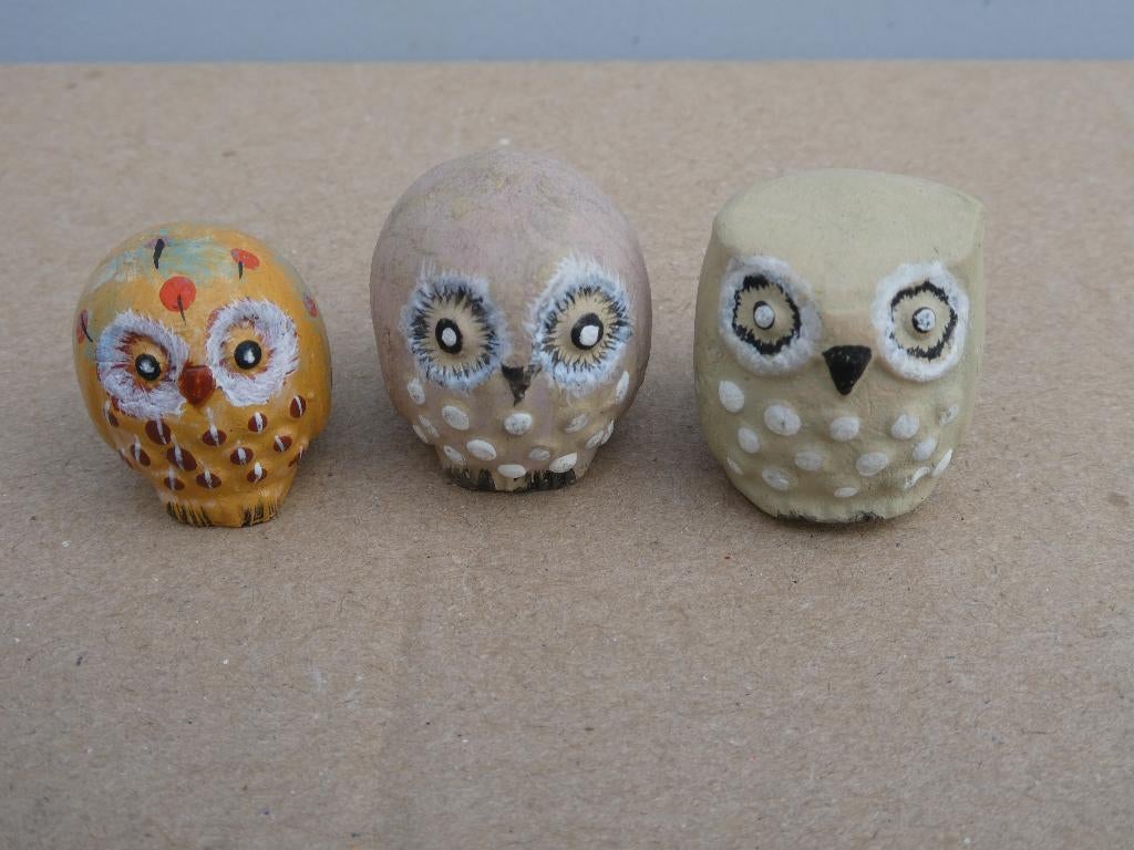 Set van 10 stuks leuke uiltjes, aanbieding, Verzamelen, Beelden en Beeldjes, Zo goed als nieuw, Dier, Ophalen of Verzenden