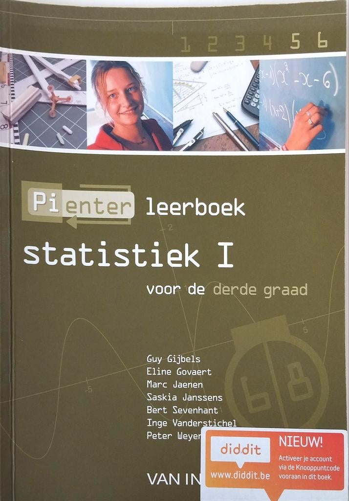 Pienter 5/6 ASO/TSO - 6/8u Statistiek I leerboek, Boeken, Schoolboeken, ASO, Wiskunde A, Ophalen of Verzenden, Zo goed als nieuw