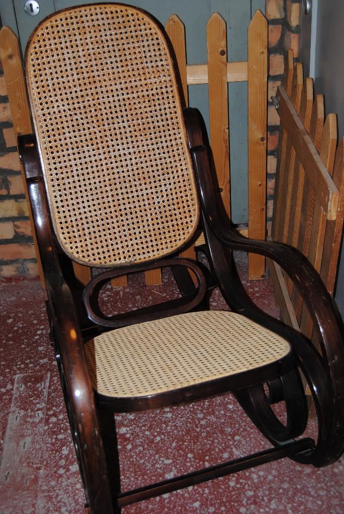 schommelstoel, Huis en Inrichting, Stoelen, Ophalen, Gebruikt, Bruin, Thonet