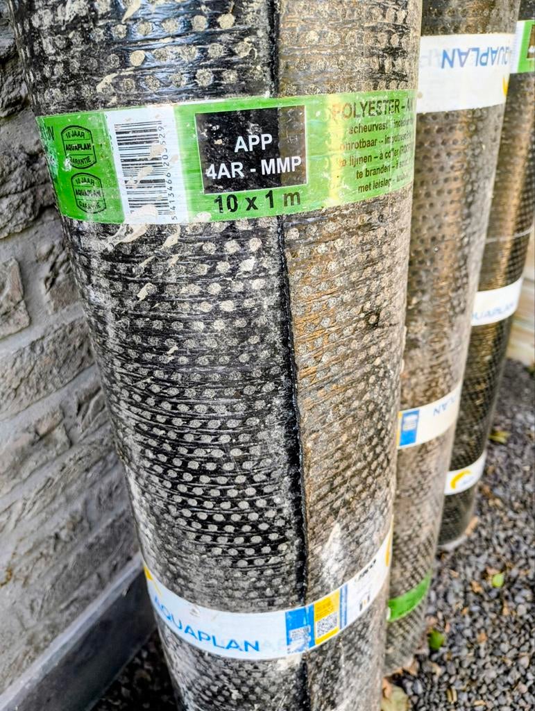 3x Aquaplan IKO dakbedekking ppe 4ar -mmp 10x1m zwart, Ophalen