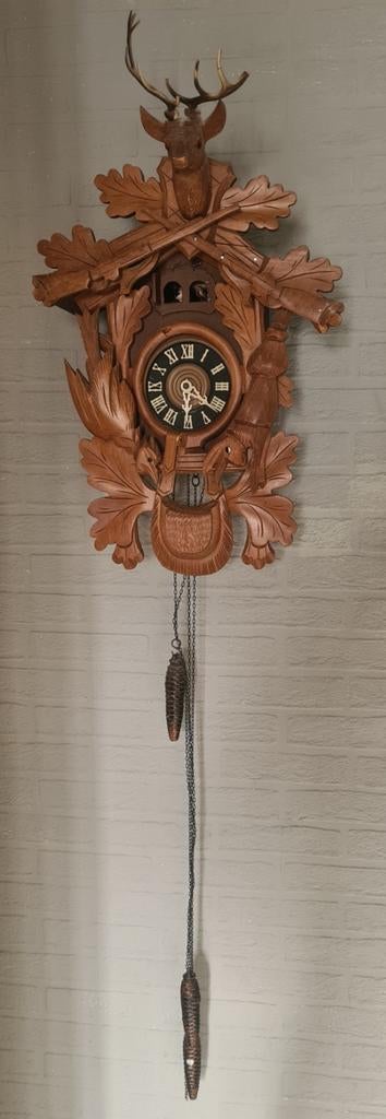 Authentique Horloge Coucou style Forêt-Noire – Style Chasse, Enlèvement