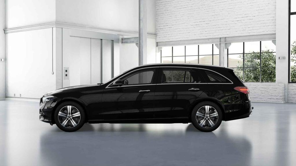 Mercedes-Benz C-Klasse 300 DE Break Luxury Line | Panoramisc, Auto's, Mercedes-Benz, Automaat, Euro 6, Zwart, Plug-in hybride