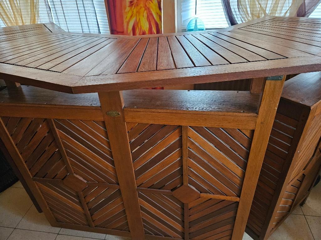 Bar en teck, Maison & Meubles, Enlèvement, Comme neuf