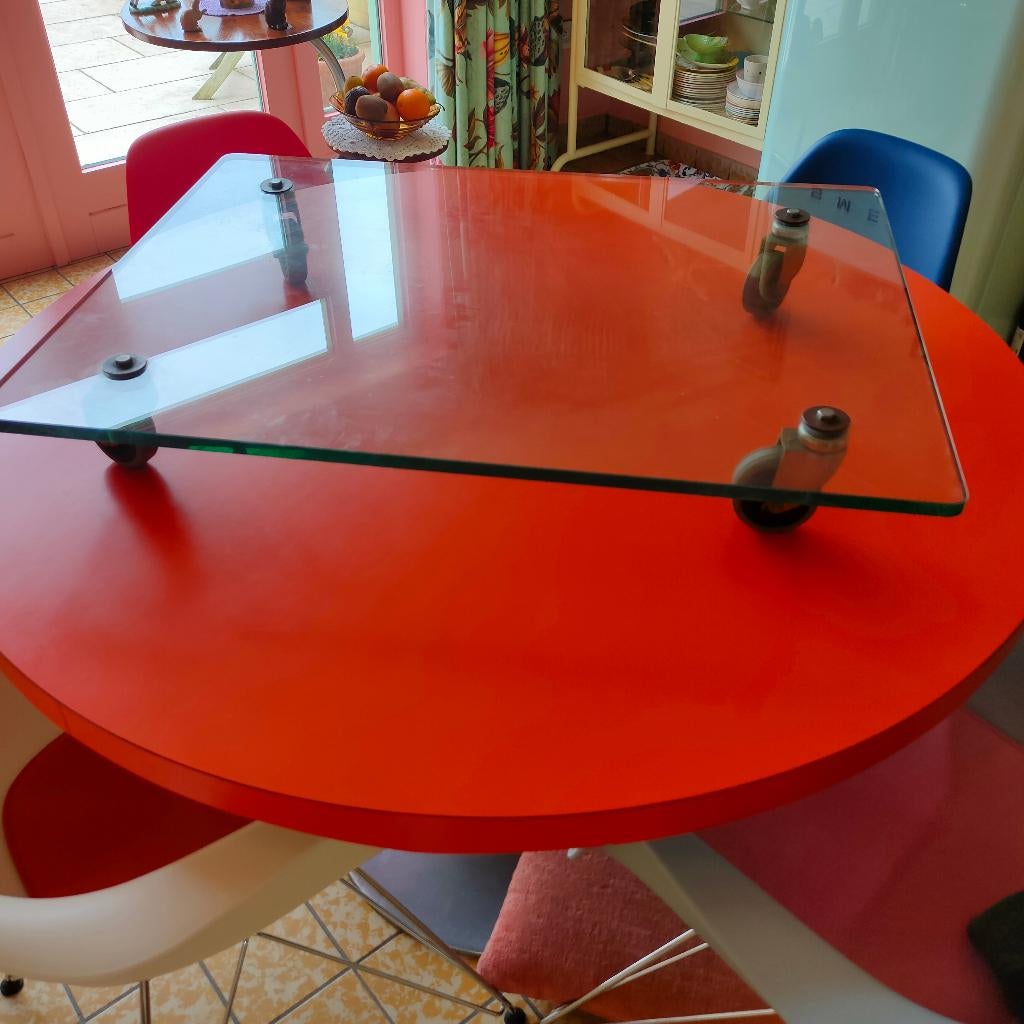 table basse en verre, Maison & Meubles, Moins de 50 cm, 50 à 100 cm, Comme neuf, Verre