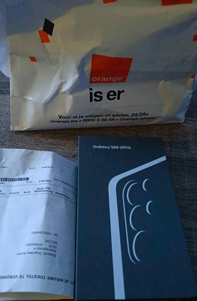 Samsung galaxy s26 ultra 12/512 Black, Enlèvement