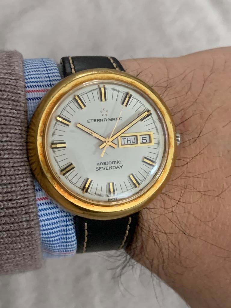 Eterna-Matic Anatomic Seven Day « révisé » automatique, Enlèvement ou Envoi, Comme neuf