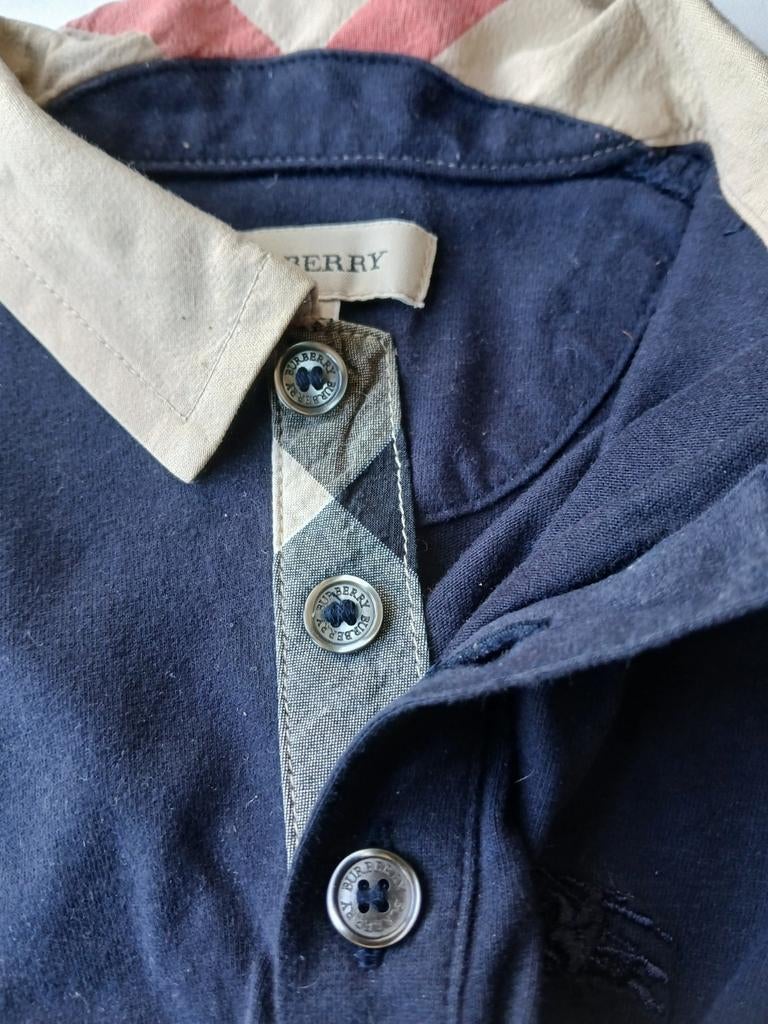 Klassieke poloshirt BURBERRY lange mouwen 18M/86, Gebruikt, BURBERRY., Shirtje of Longsleeve, Verzenden