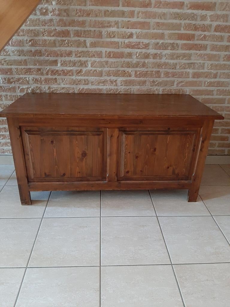 Massief houten koffer, Ophalen