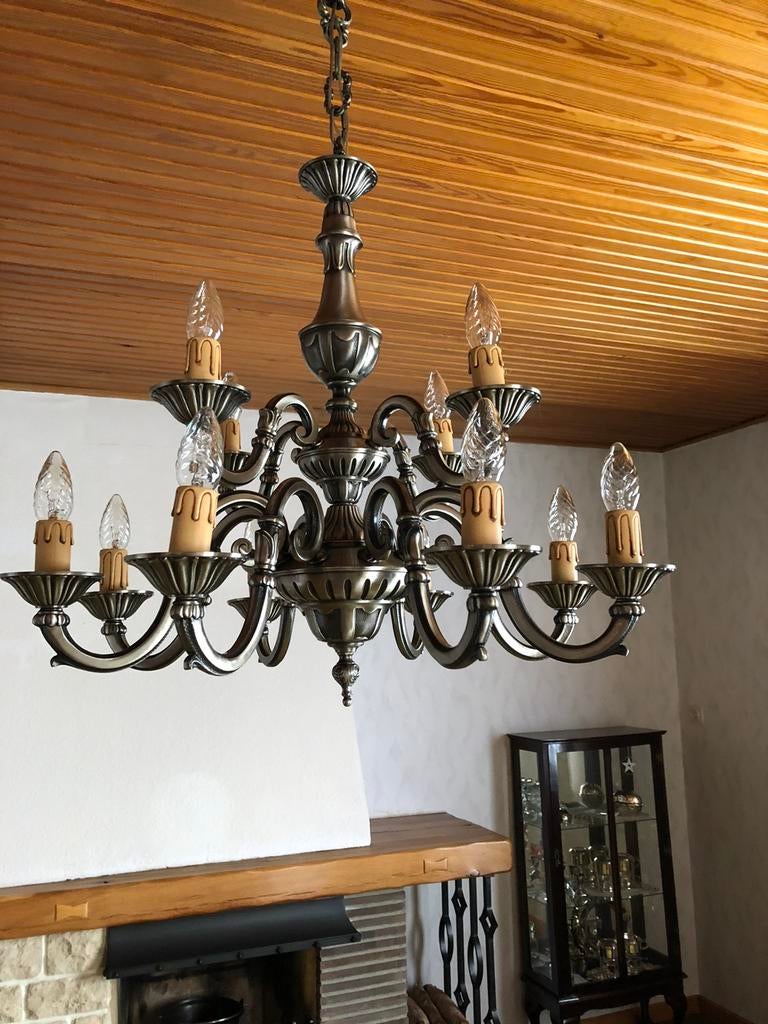 Tinnen kroonluchters, Huis en Inrichting, Lampen | Kroonluchters, Ophalen