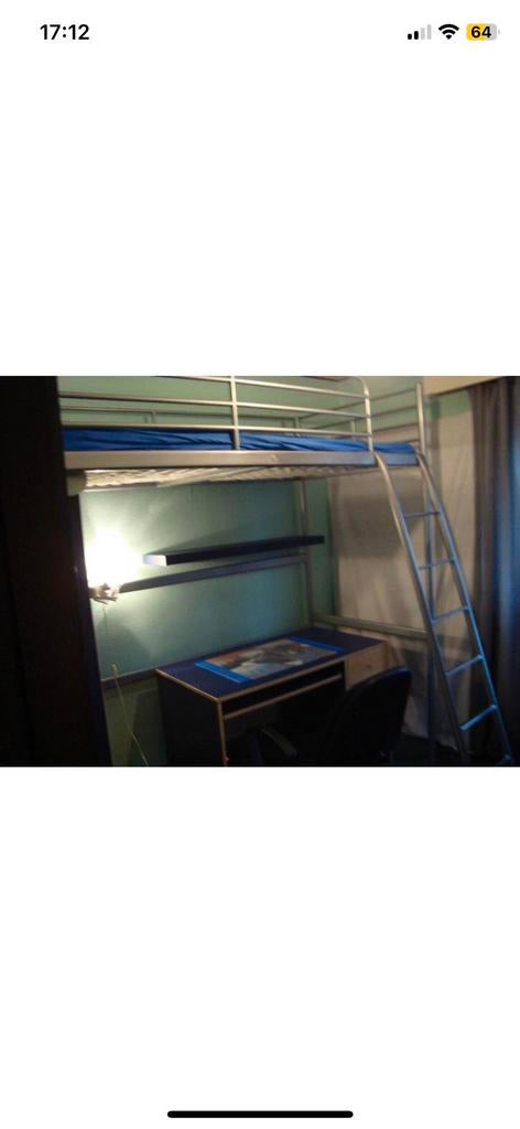 Stapelbed + matras — kinderkamer voor jongens (optie), Huis en Inrichting, Slaapkamer | Matrassen en Bedbodems, Gebruikt, Bedbodem