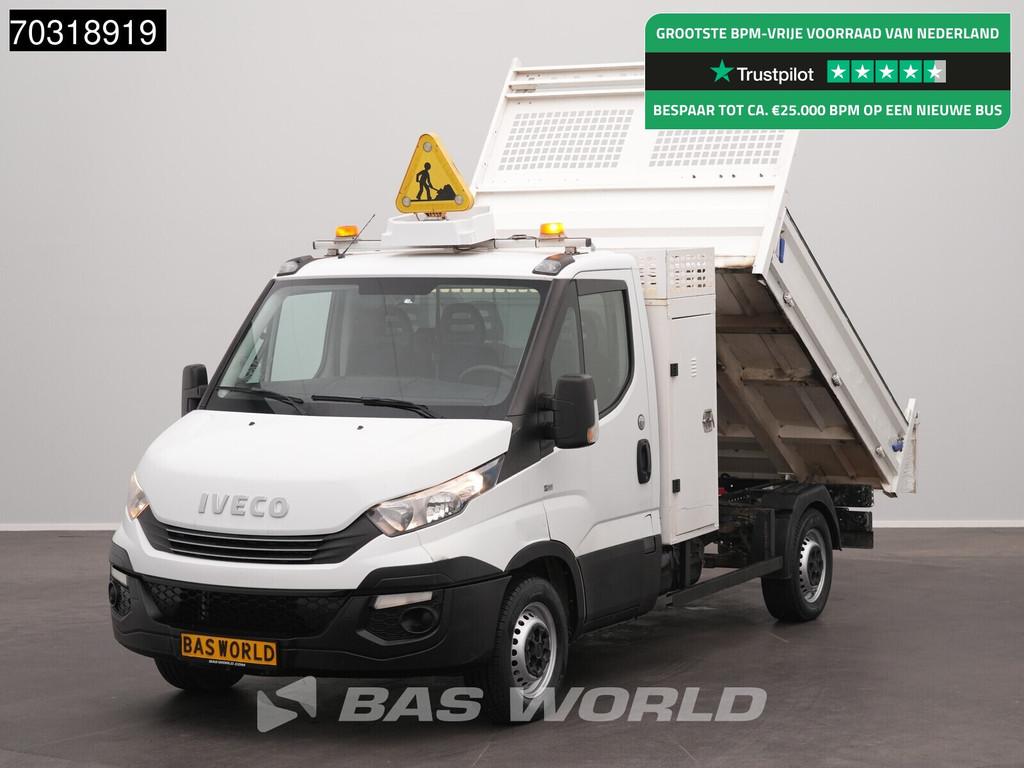 Iveco Daily 35S14 Automaat Open Laadbak met Kist 3.5t trekha, Automaat, Stof, Gebruikt, Euro 6