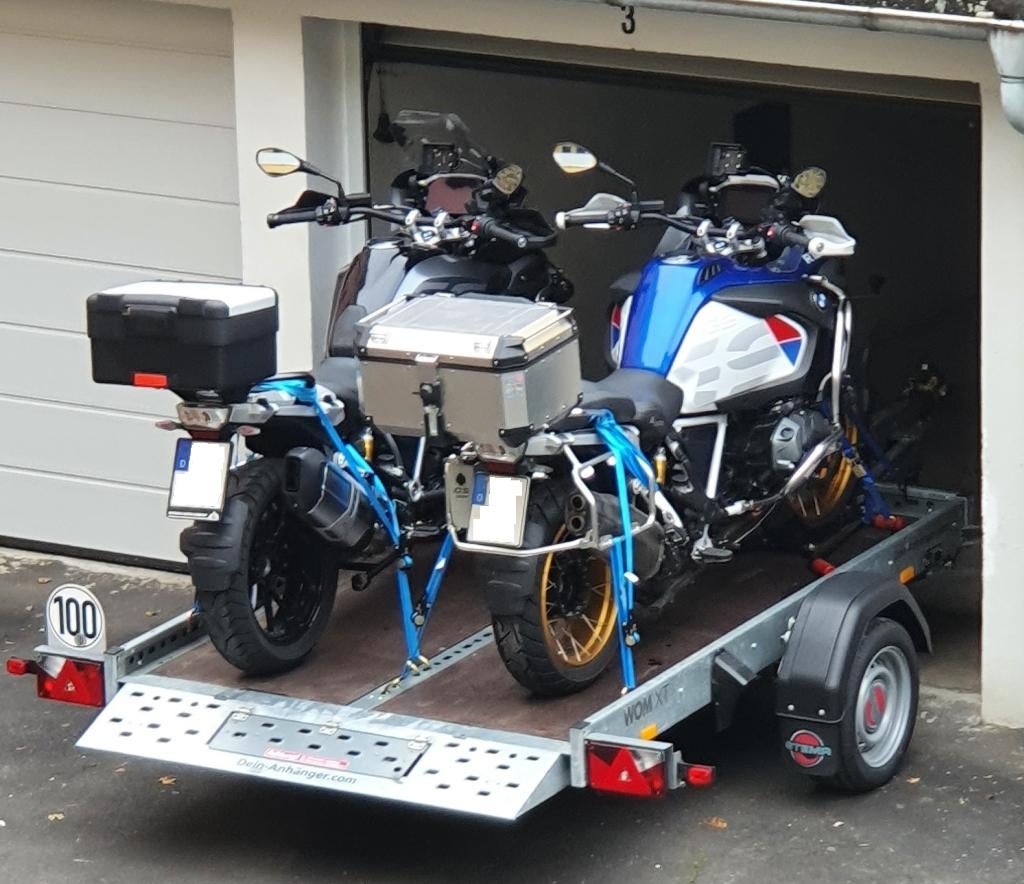 motoraanhangwagen motortrailer te huur, Motoren, Ophalen, Zo goed als nieuw