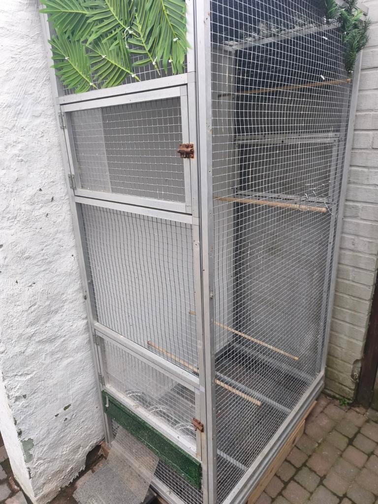 Volière/Kweekvlucht, Dieren en Toebehoren, Vogels | Hokken en Kooien, Gebruikt, Volière, Aluminium, Ophalen