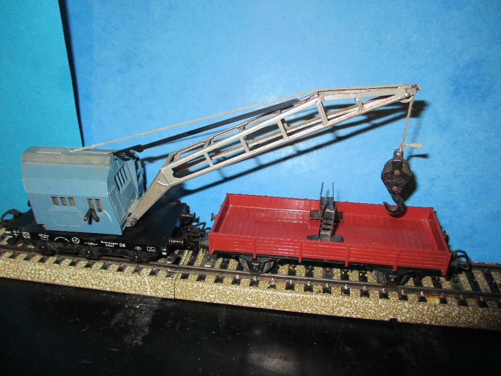 Marklin grue 4611 + plateau 4503, Enlèvement ou Envoi, Utilisé, Wagon, Märklin