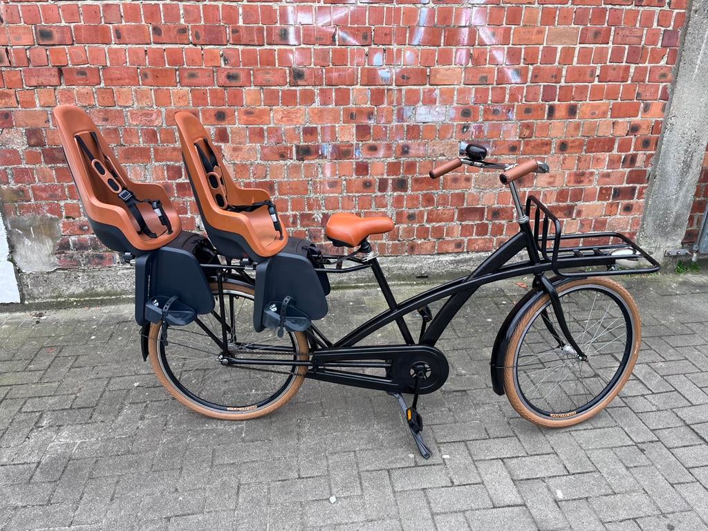 Vélo de transport à double vélo à longue queue, Vélos & Vélomoteurs, Vélos | Vélos avec bac, Comme neuf, Fietsfabriek, Enlèvement