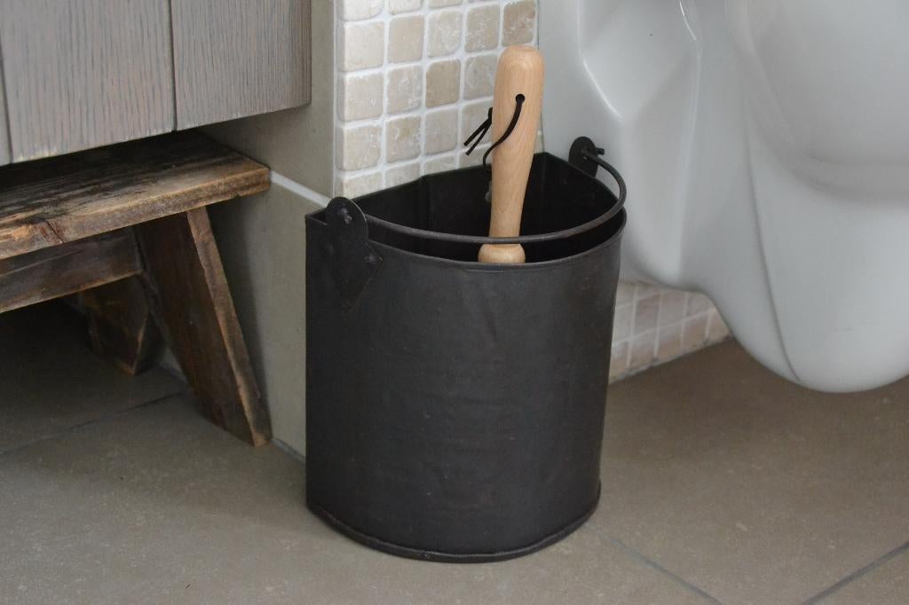 WC-Toilet-Borstelhouder -ophang-muur- Landelijk-stoer, Huis en Inrichting, Ophalen of Verzenden, Nieuw, Overige kleuren, Overige typen