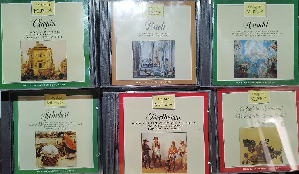 Lot de 77 CD I Maestri Della musica de agostini 1988-1990, Enlèvement ou Envoi, Comme neuf, Autres types, Coffret