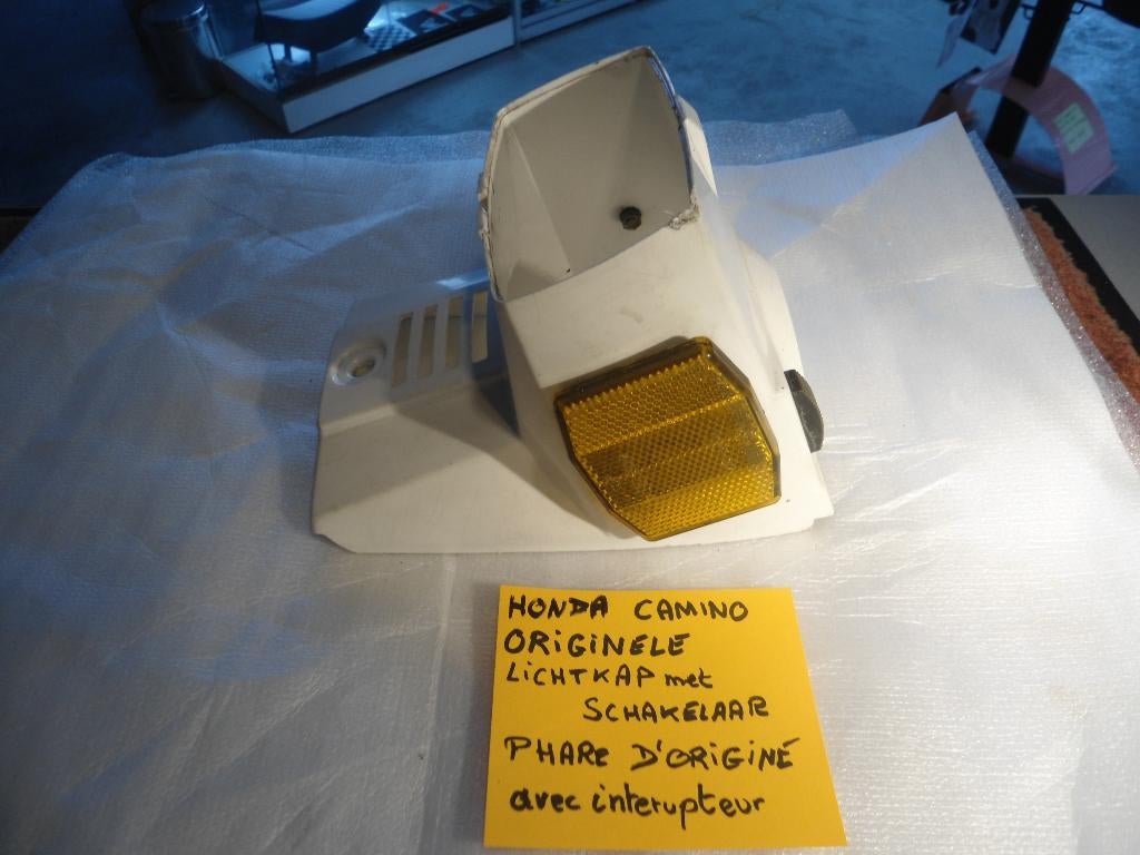 Honda camino : origineel neuslicht met lichtschakelaar, Fietsen en Brommers, Ophalen, Gebruikt, Koplamp, Honda Camino