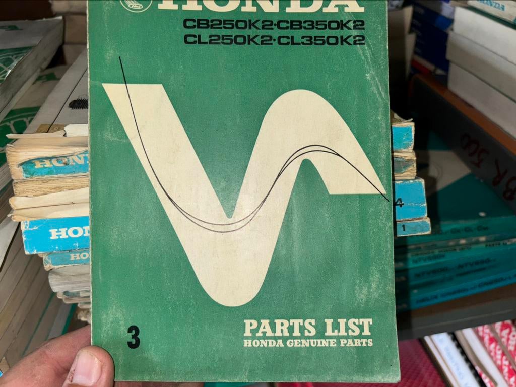 Partsmanual Honda CB250/CB350 K2, Ophalen of Verzenden, Honda