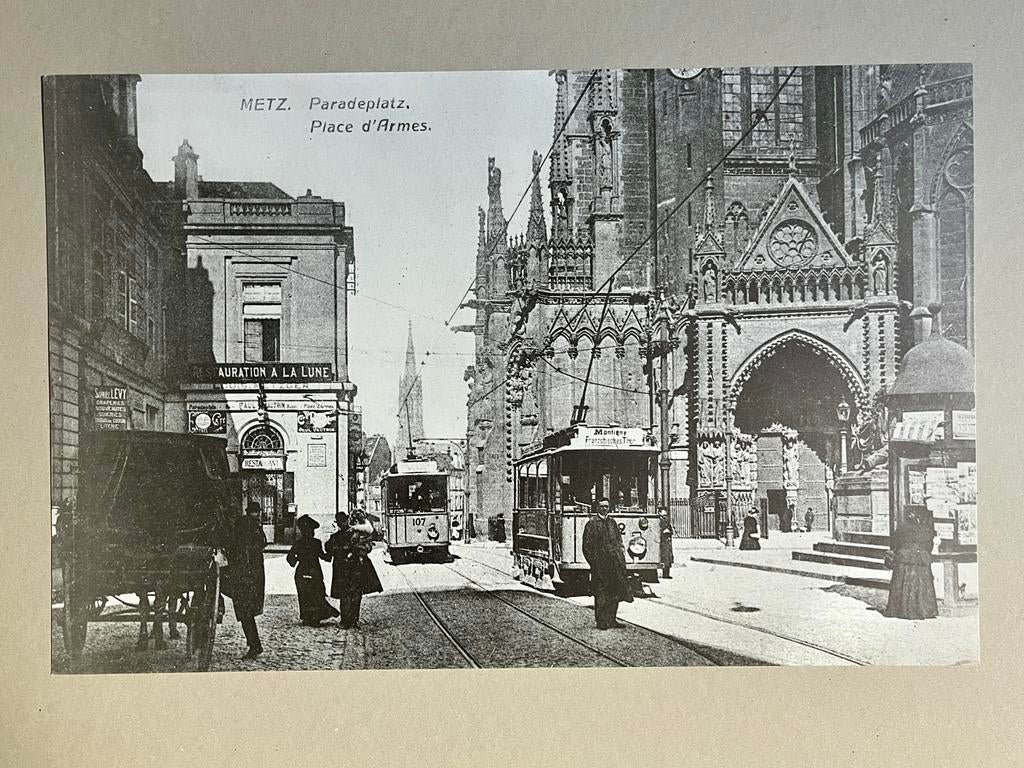 Vue ancienne de Metz - Carte postale agrandie, Enlèvement ou Envoi